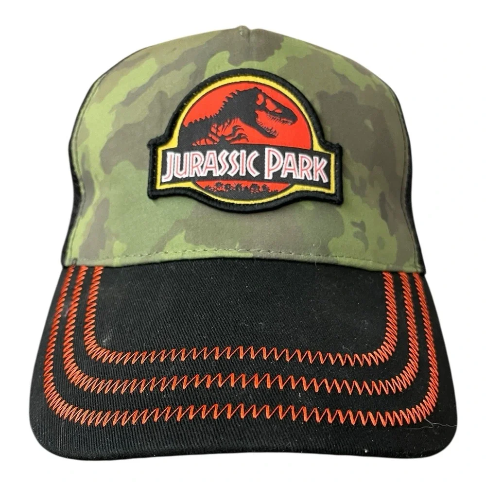 Jurassic Park‎ Classic Snapback Adjustable Trucker Hat Cap Camouflage NWT